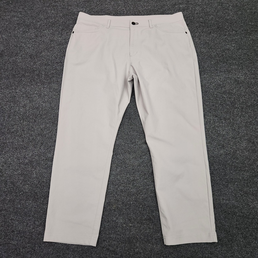 Public Rec Mens 36x28 Light Gray Straight Leg Chino Pants Golf Casual